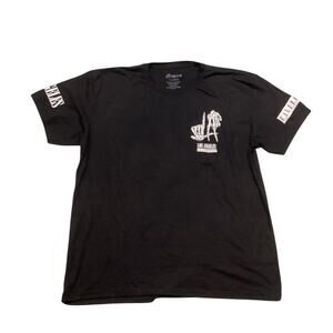 Cool Los Angeles Tshirt With Skeleton LA Sign